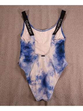 Calvin Klein Swimwear Women One Piece Swimsuit Small Strap